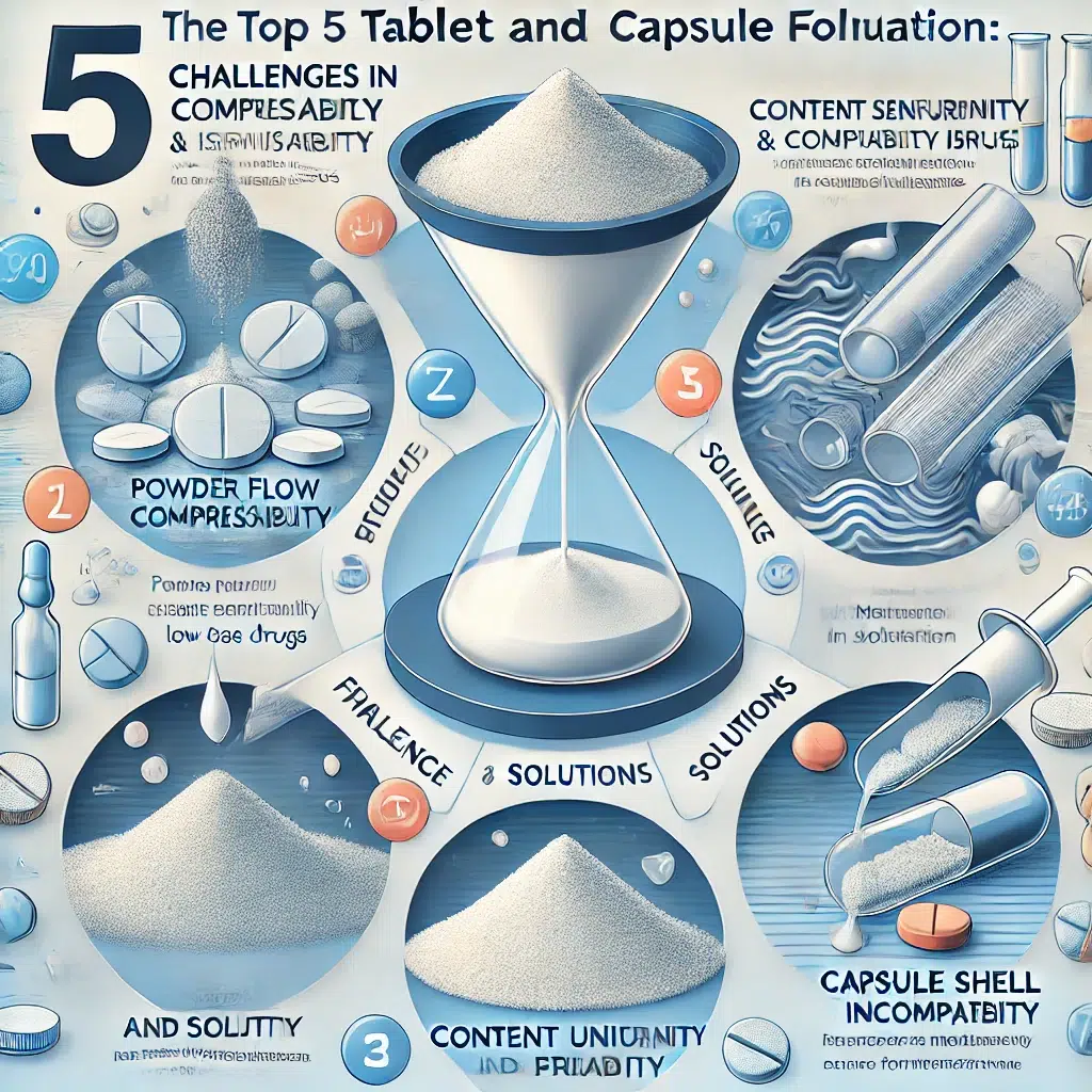 Top 5 Challenges in Tablet and Capsule Formulation: Solutions for Optimized Manufacturing